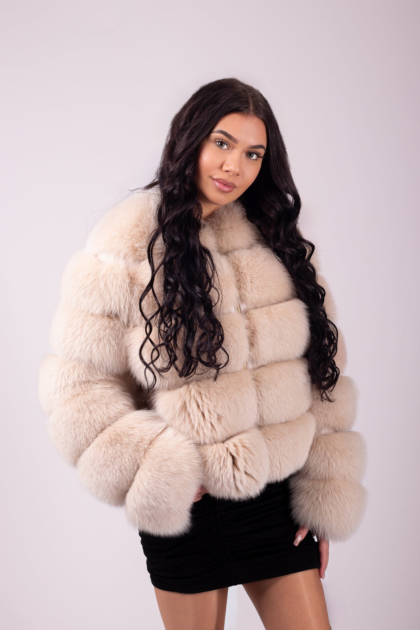 Manteau de Fourrure Champagne